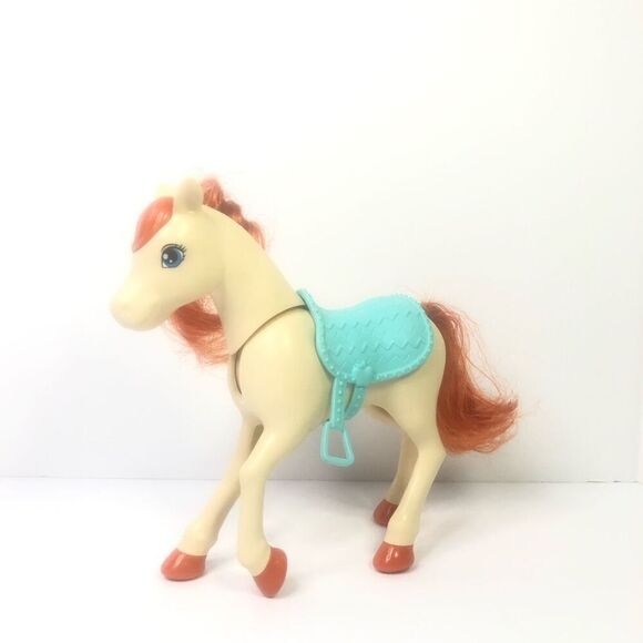 barbie horse hugs n horses bobbing head toy replacement horse with blue saddle - Picture 1 of 7